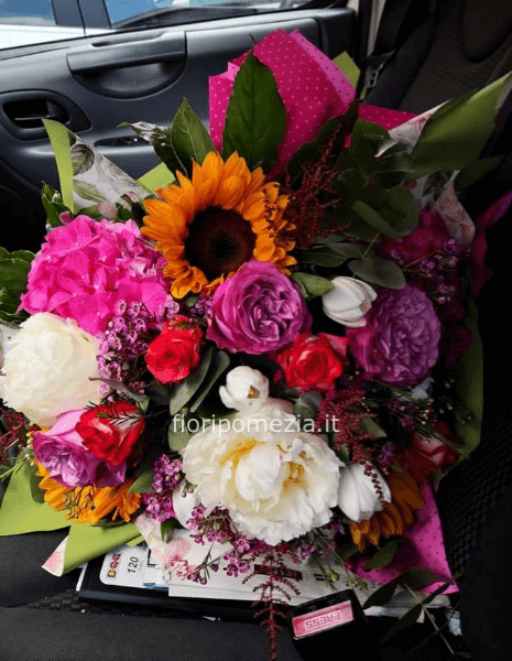 Bouquet mix con gerbere