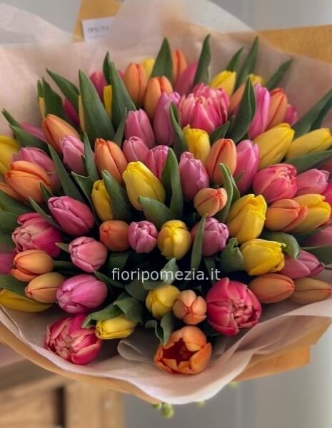 Bouquet di Tulipani misti colorati